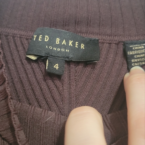Ted Baker Ribbed Top - Picture 3 of 5
